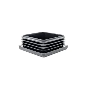 Square Tube Inserts 50x50mm - Black | Made in Germany | Keay Vital Parts