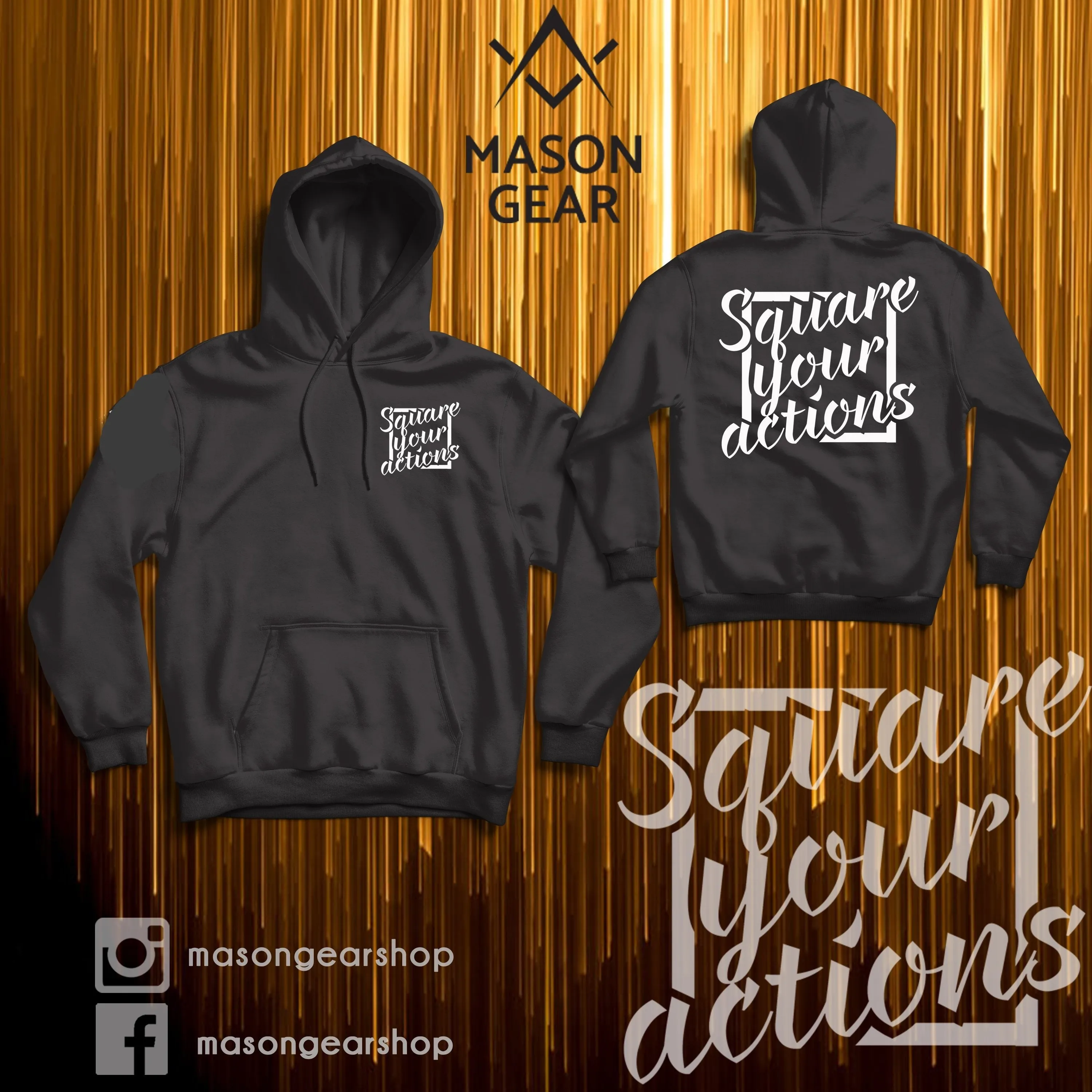 Square your Actions- Hoodie