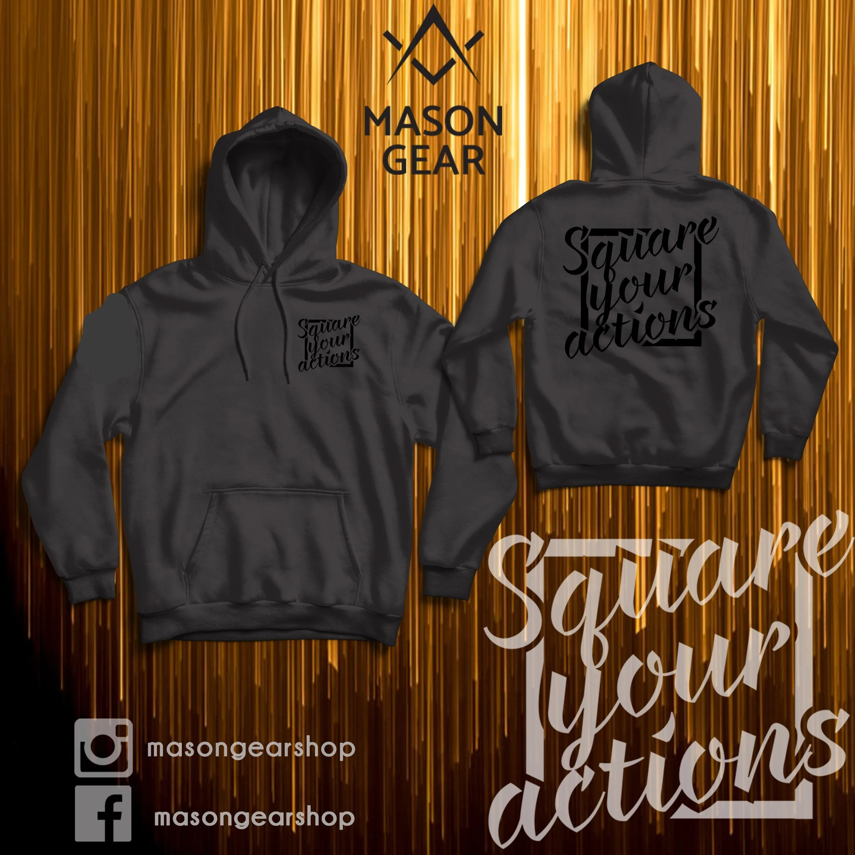 Square your Actions- Hoodie