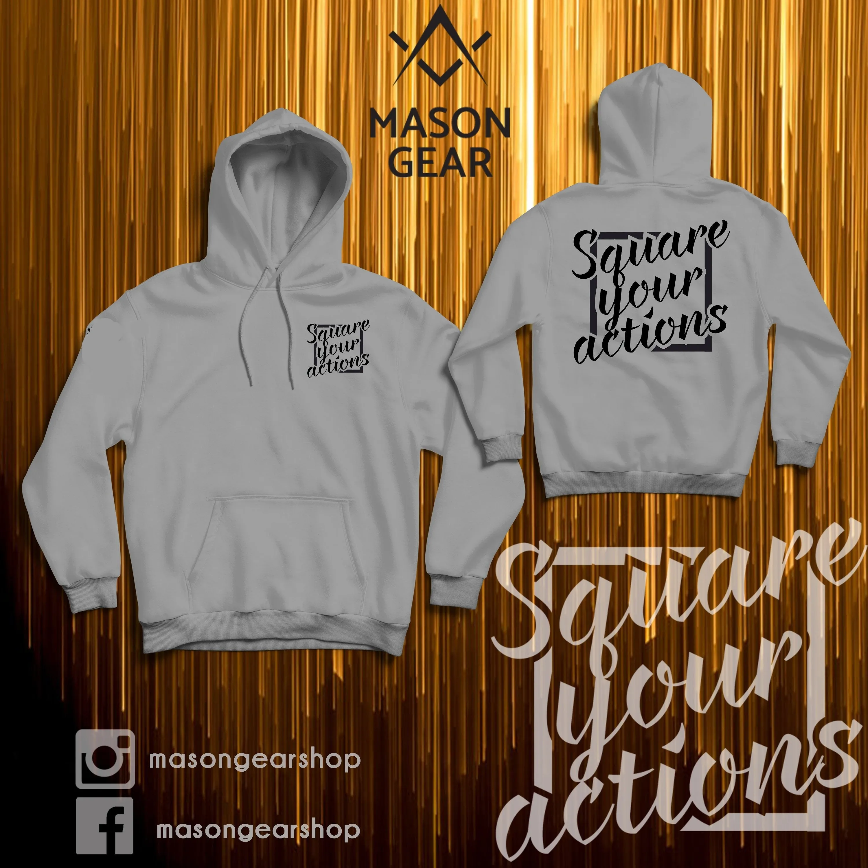 Square your Actions- Hoodie