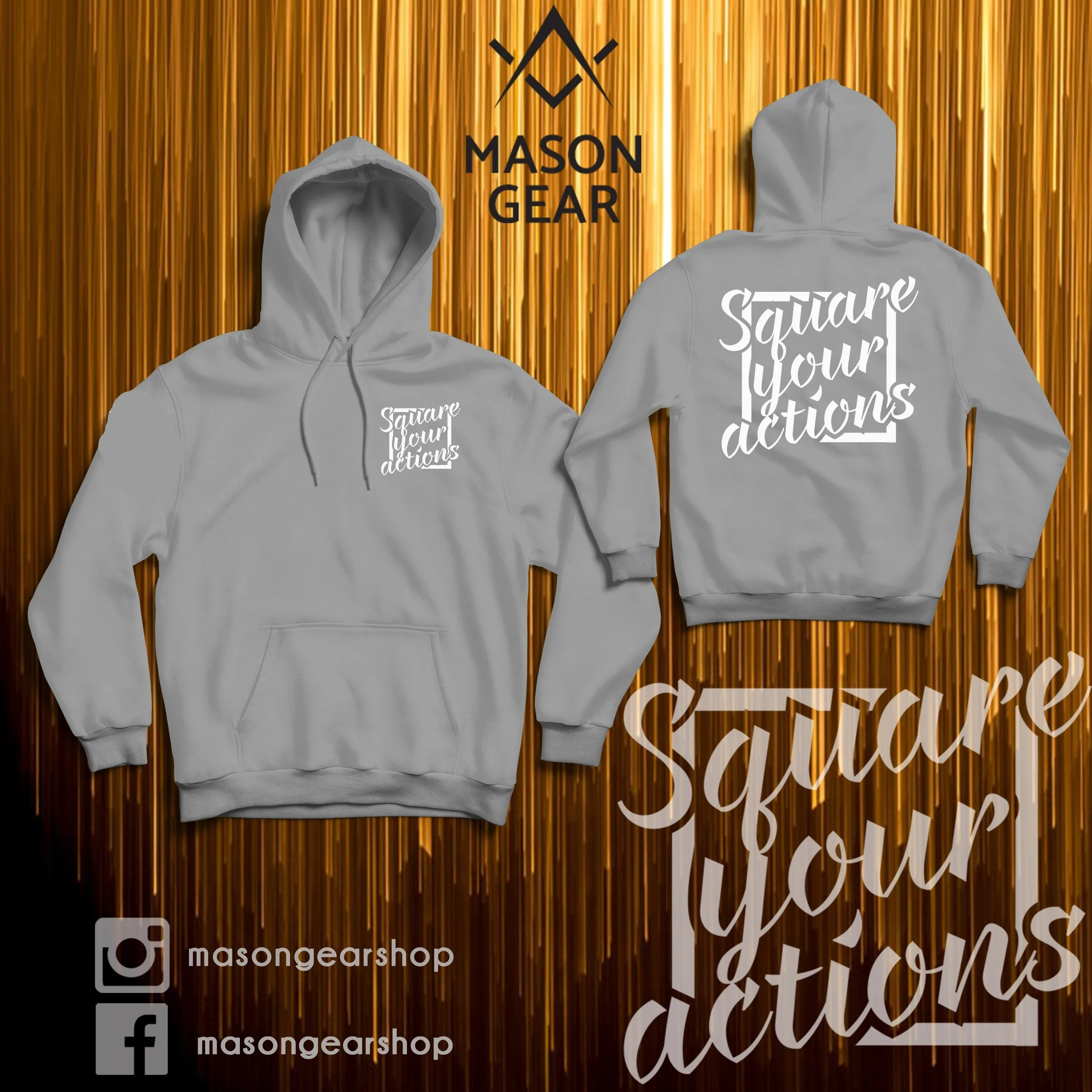 Square your Actions- Hoodie