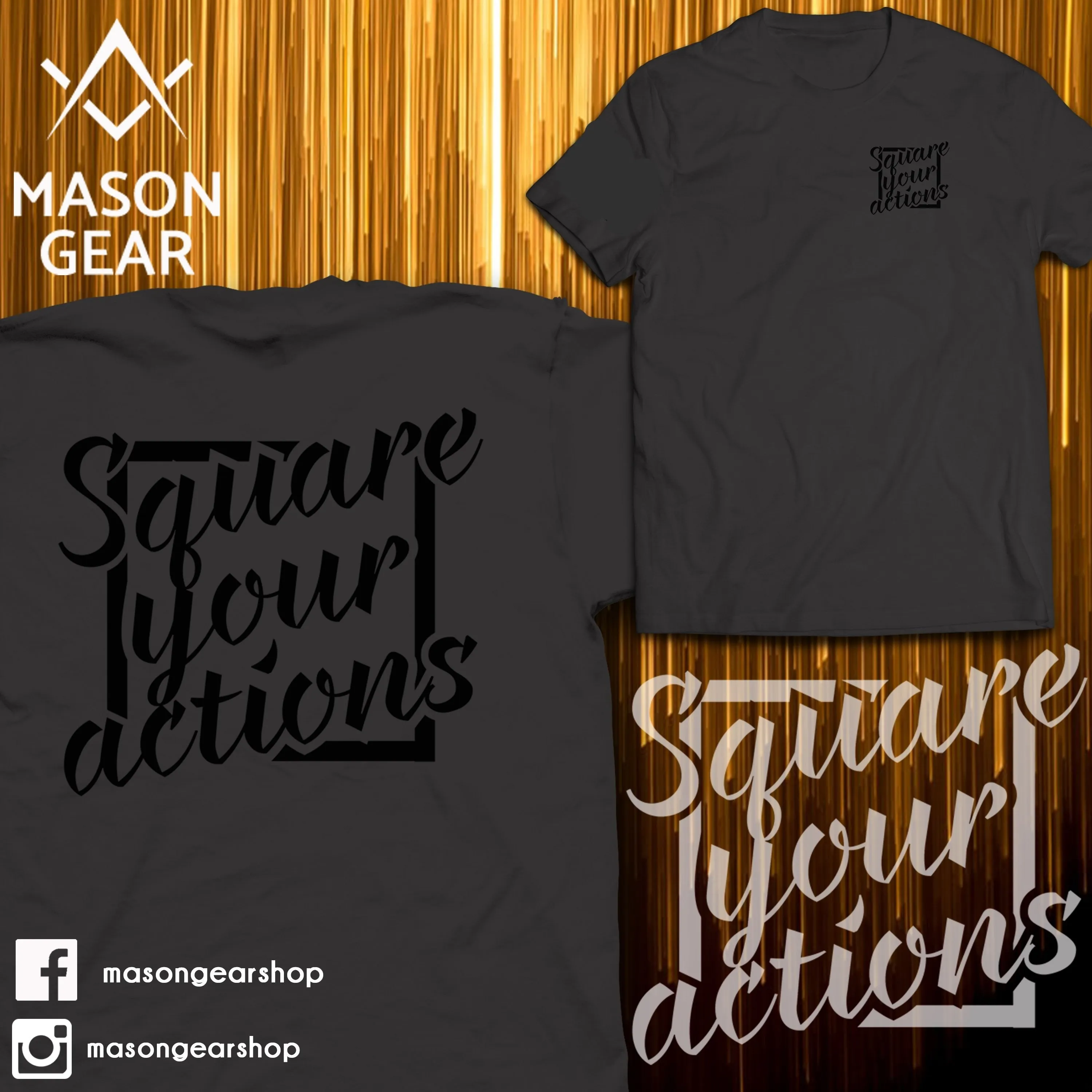 Square your Actions- Tshirt