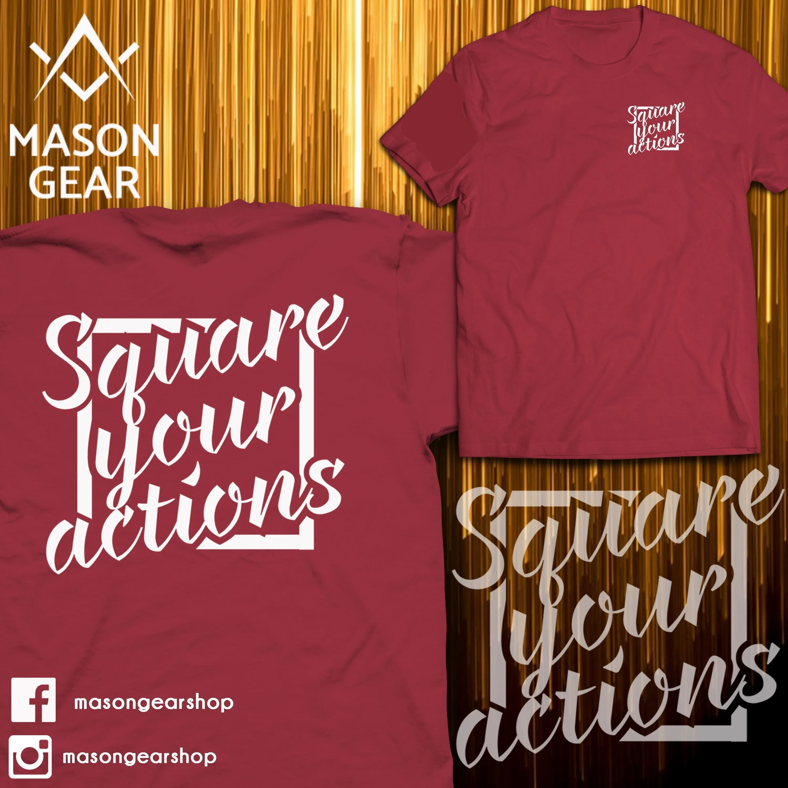 Square your Actions- Tshirt