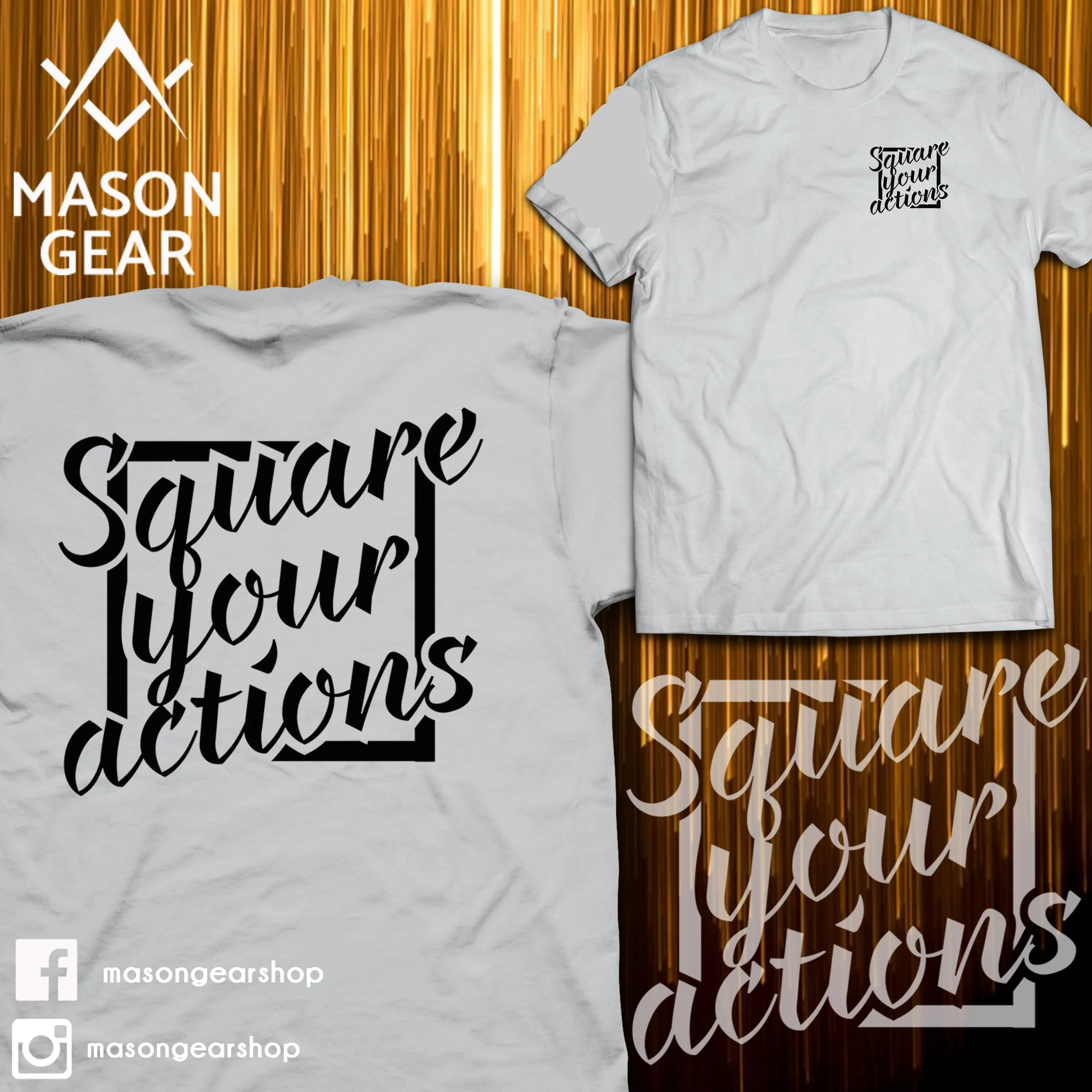 Square your Actions- Tshirt