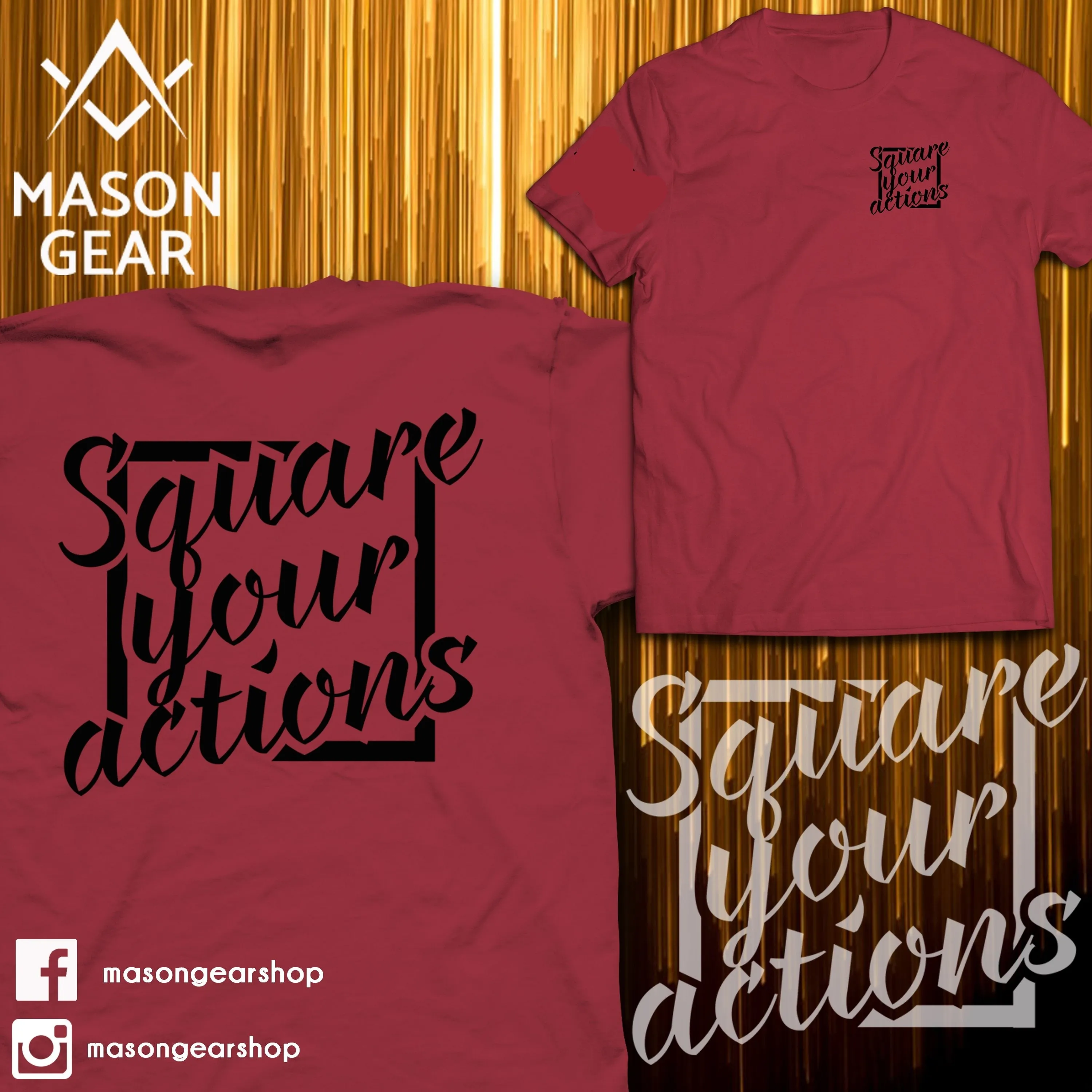Square your Actions- Tshirt