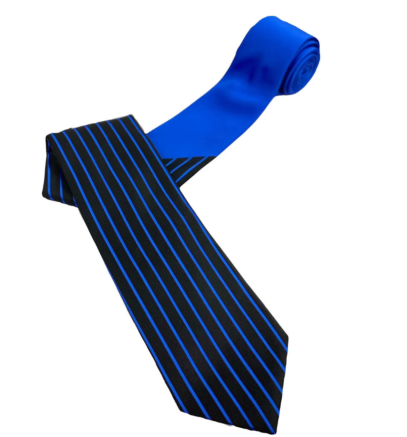 Stacy Adams Tie and Handkerchief - Solids and Stripes Royal Blue T8