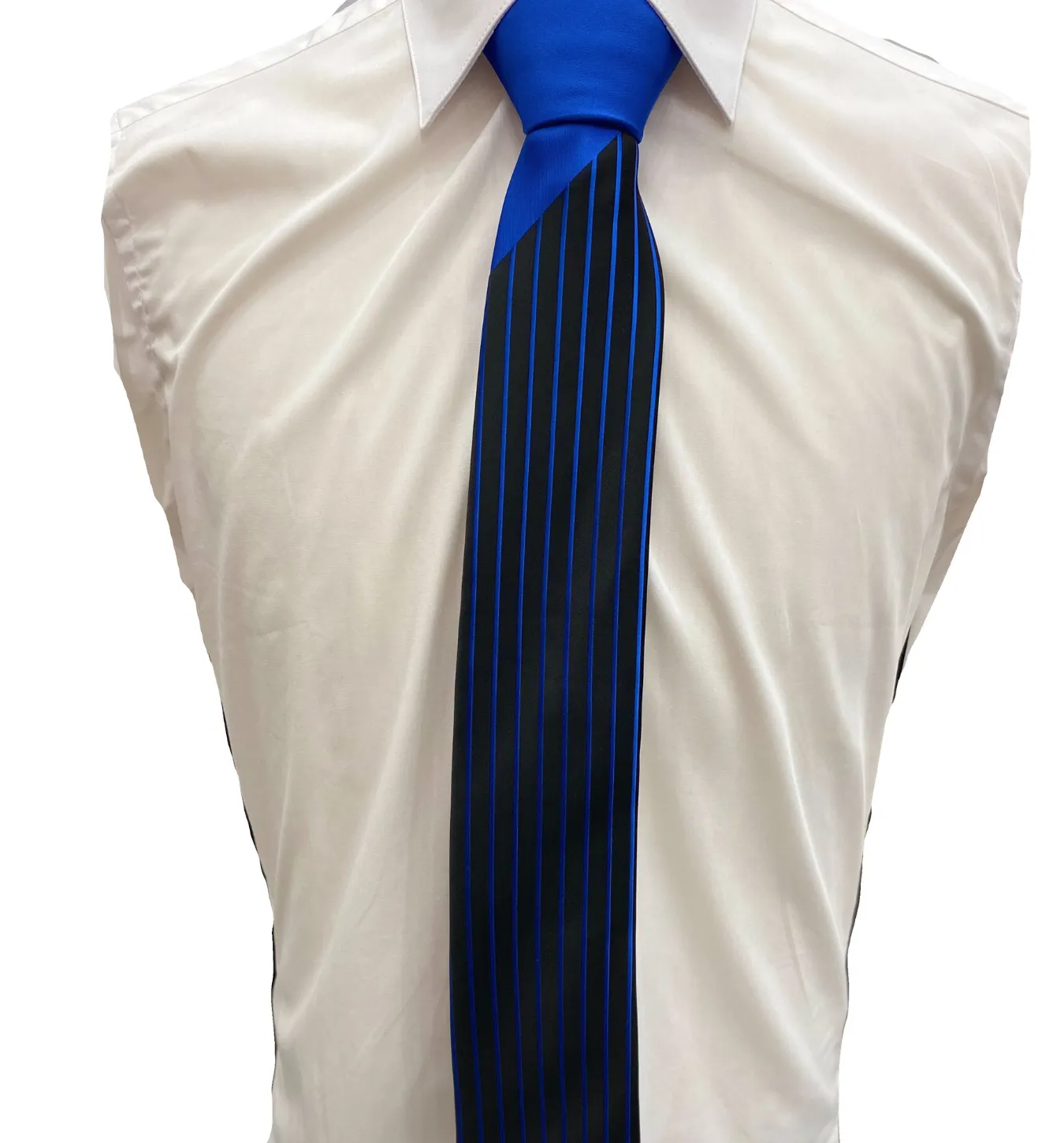 Stacy Adams Tie and Handkerchief - Solids and Stripes Royal Blue T8
