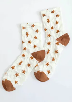 Star Struck Embroidered Socks