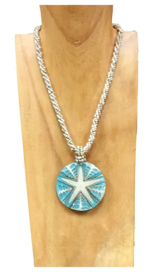 Starfish Necklace - Aqua
