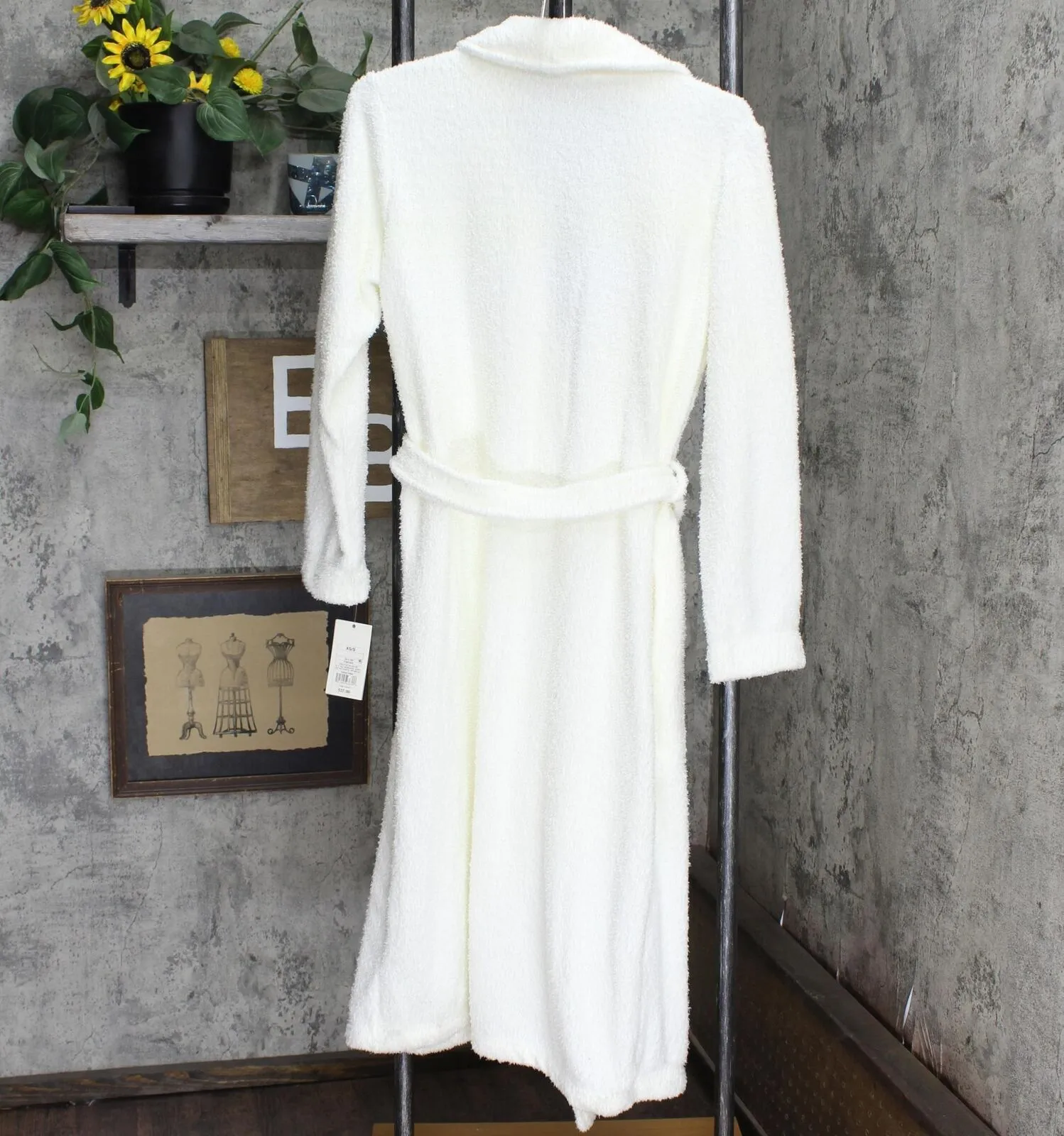 Stars Above Women's Cozy Chenille Robe White XS/S