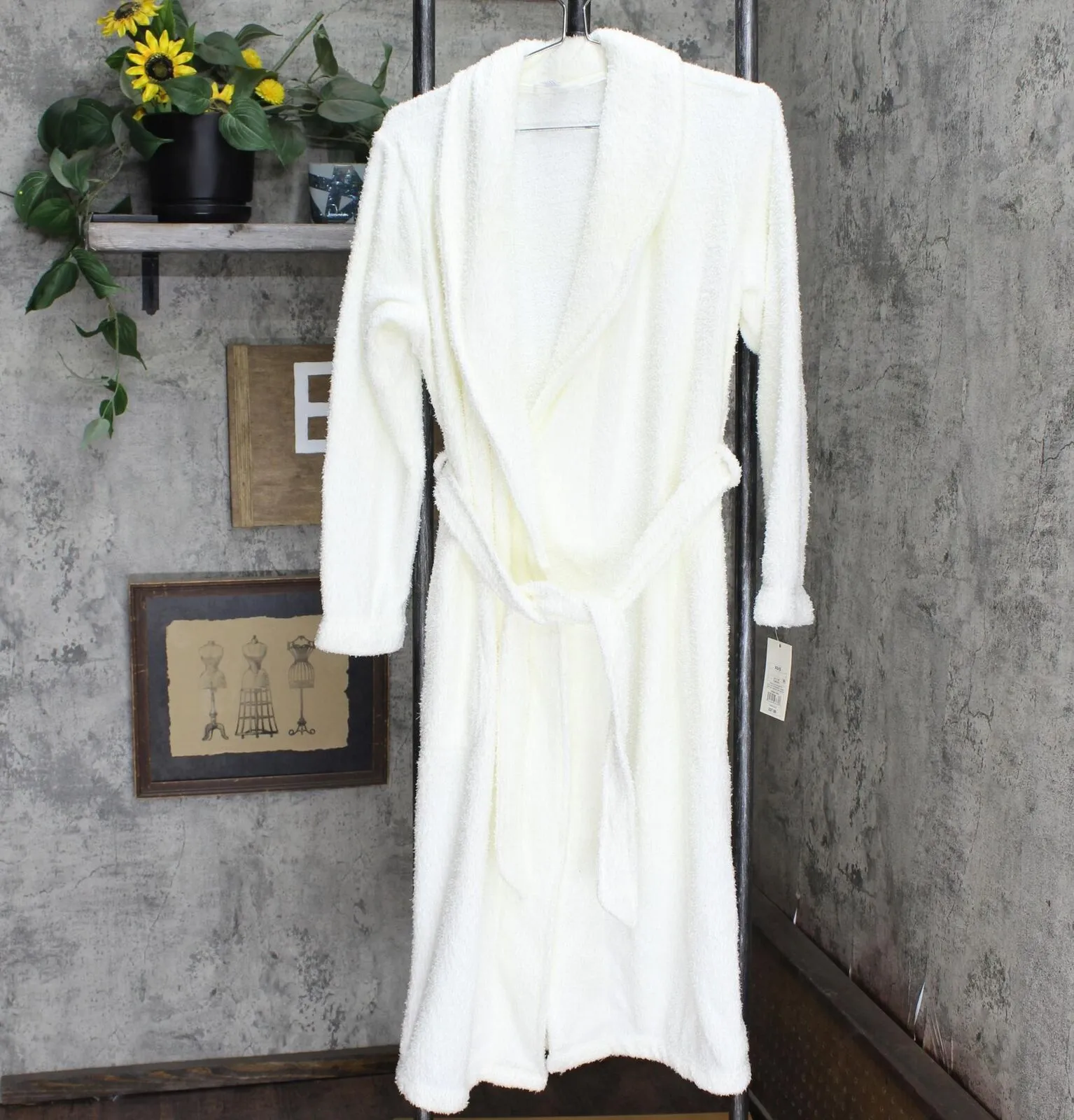 Stars Above Women's Cozy Chenille Robe White XS/S