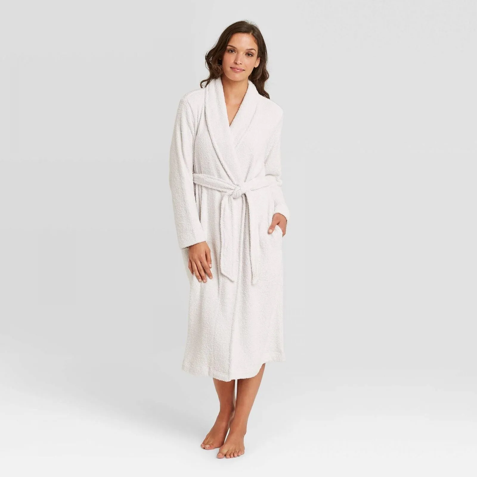Stars Above Women's Cozy Chenille Robe White XS/S