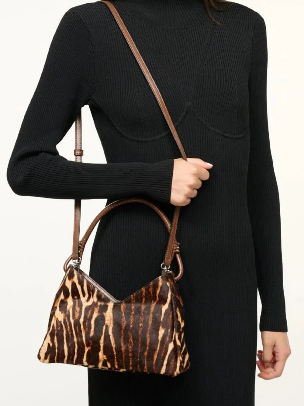 Staud Valerie Shoulder Bag in Lady Leopard