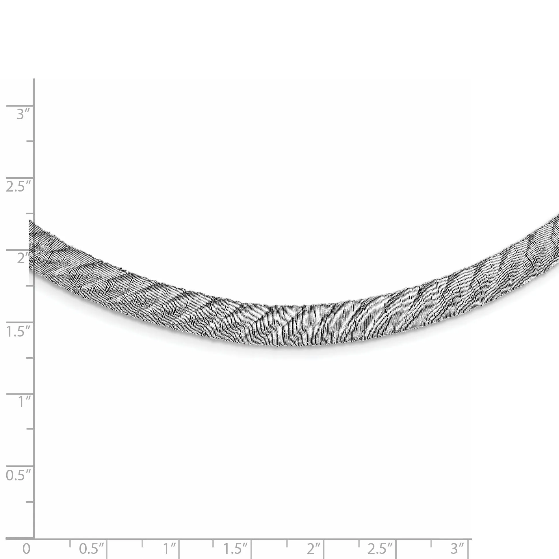 Sterling Silver Textured Mesh Necklace