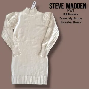 Steve Madden‎ Cream Sweater Dress