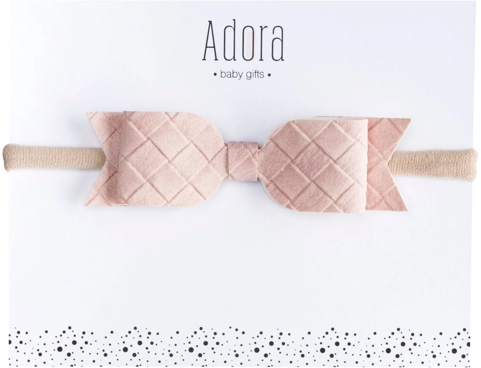 Suede Bow Headband by Adora Baby Gifts (Color Options)