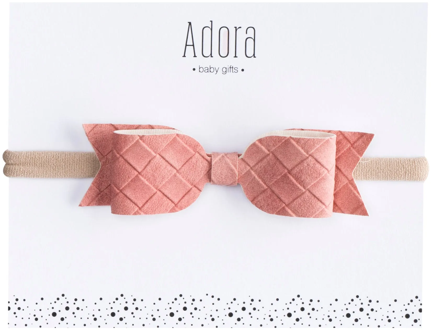 Suede Bow Headband by Adora Baby Gifts (Color Options)