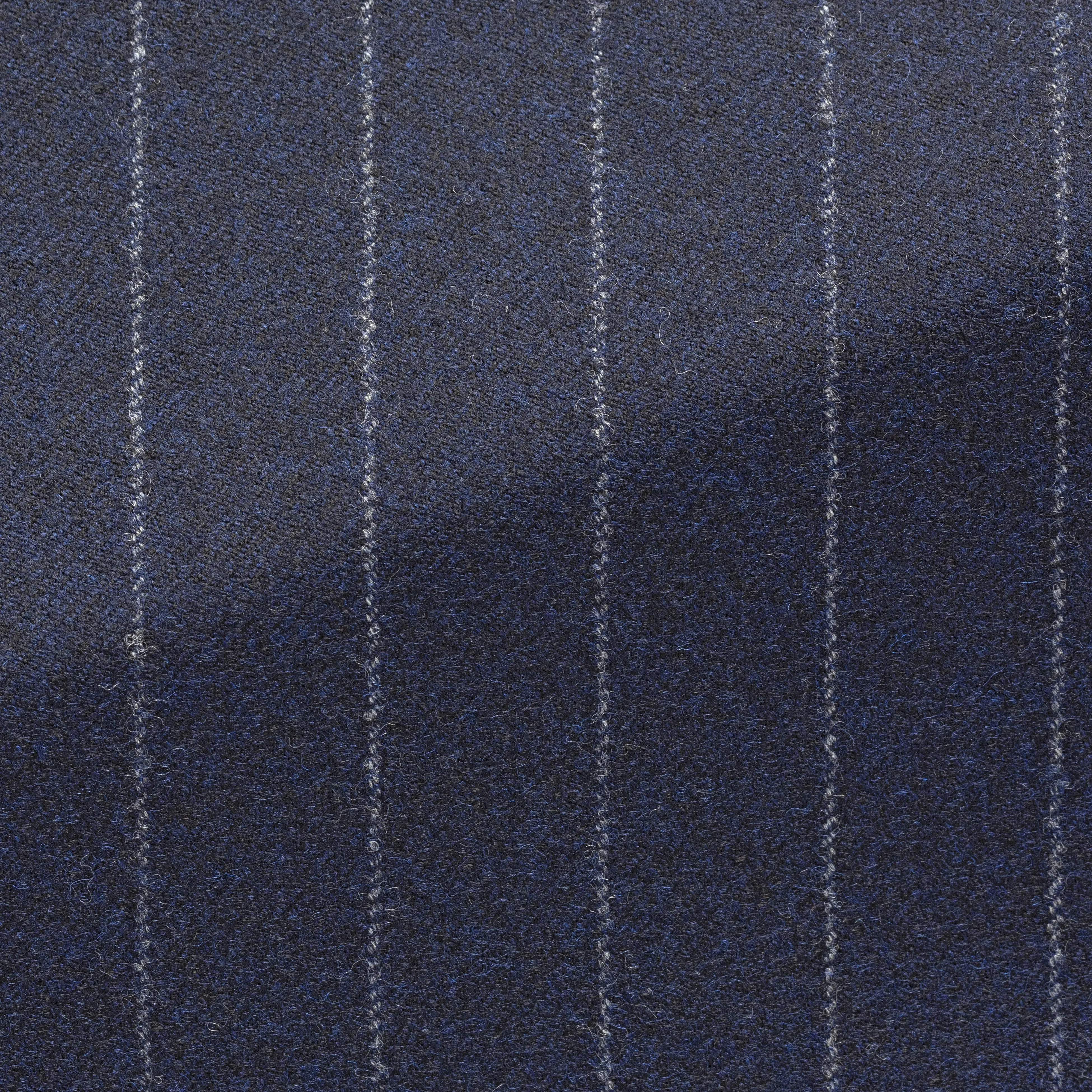 Suit - Loro Piana Midnight Blue Wool-Cashmere with Chalk Stripe 5961