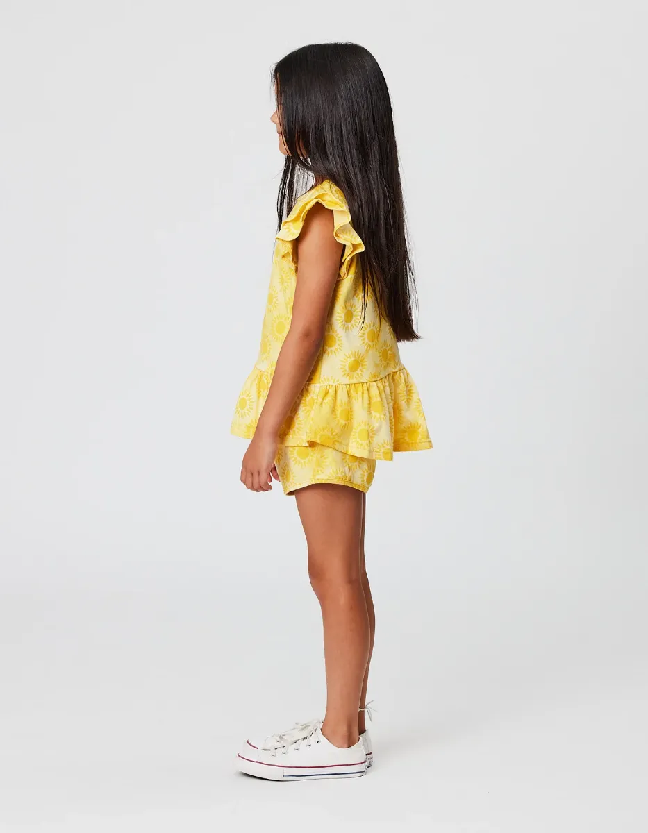 Sunshine Tie Dye Frill T-Shirt