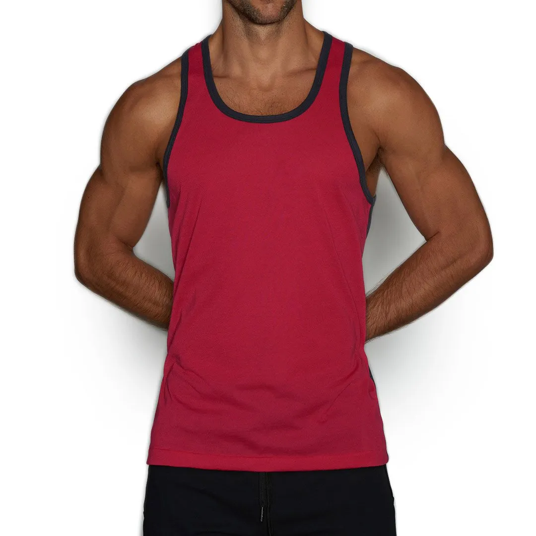 Super Bright Relaxed Tank Tim Pink