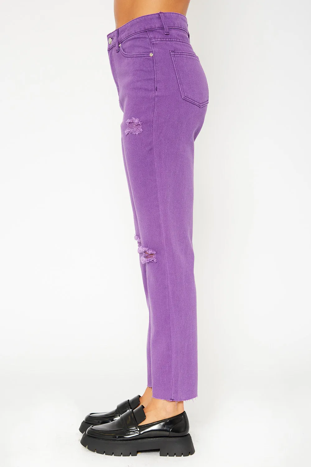 Super high-rise color pants