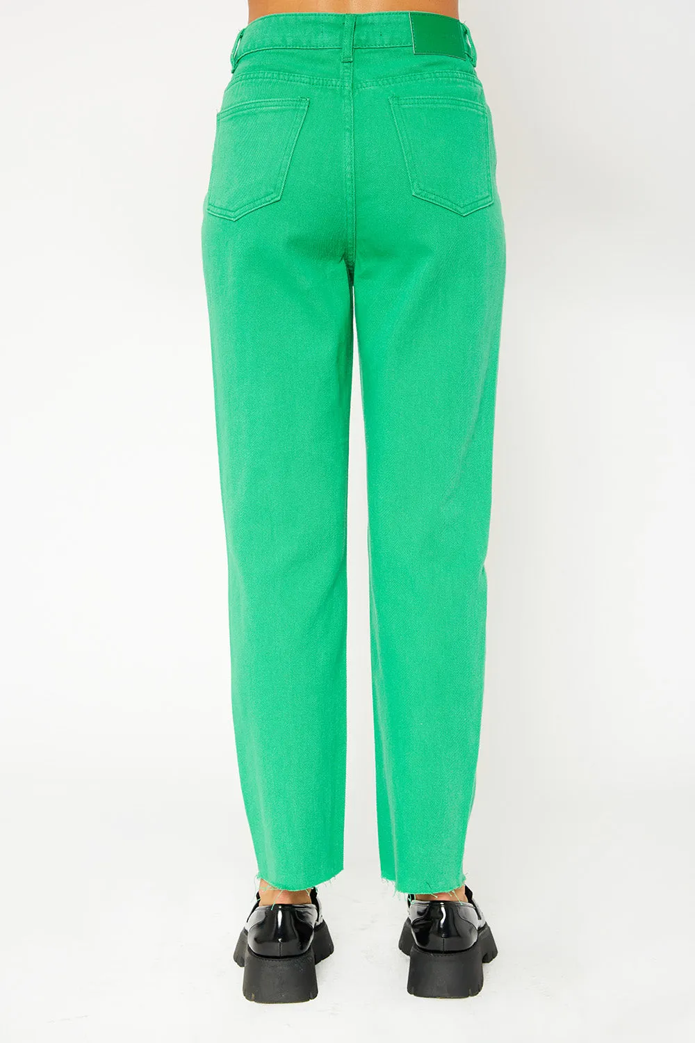 Super high-rise color pants