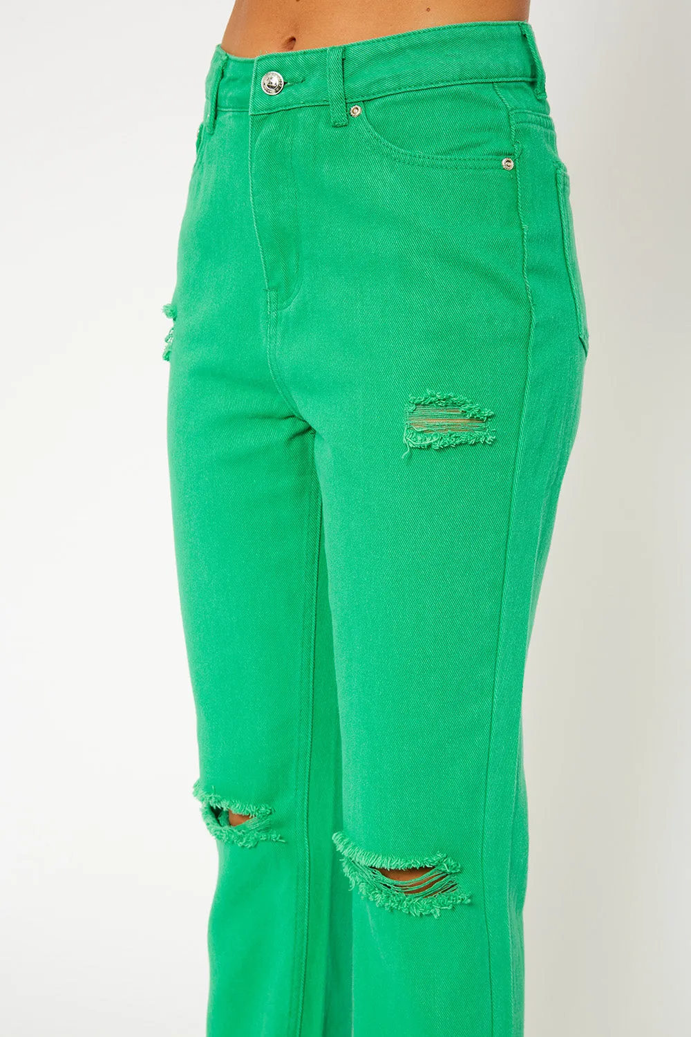 Super high-rise color pants