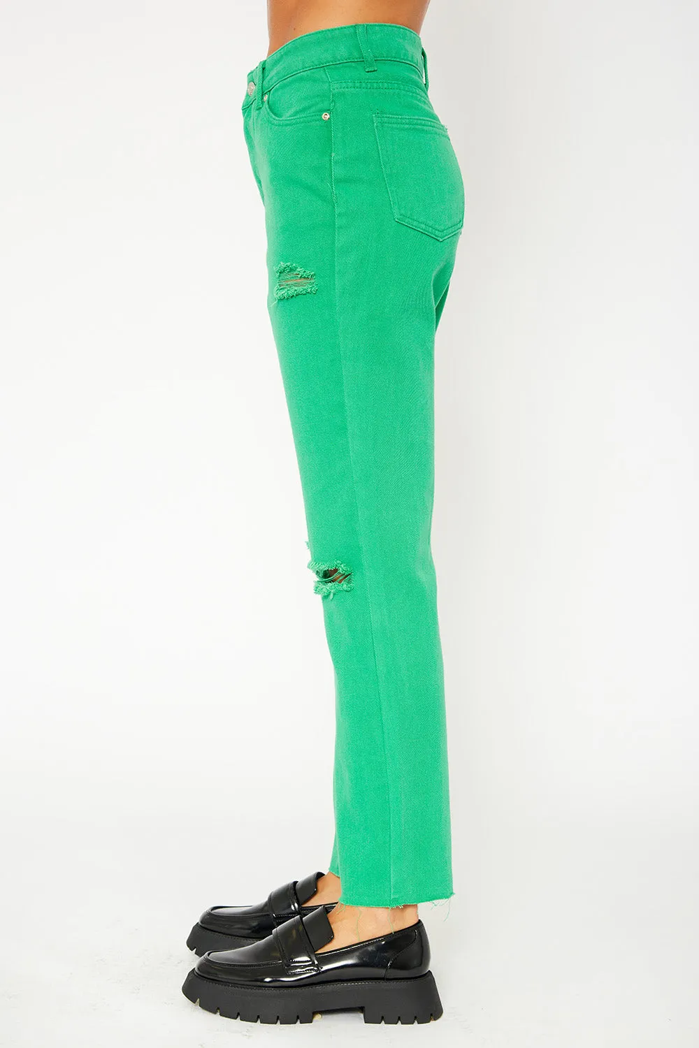 Super high-rise color pants