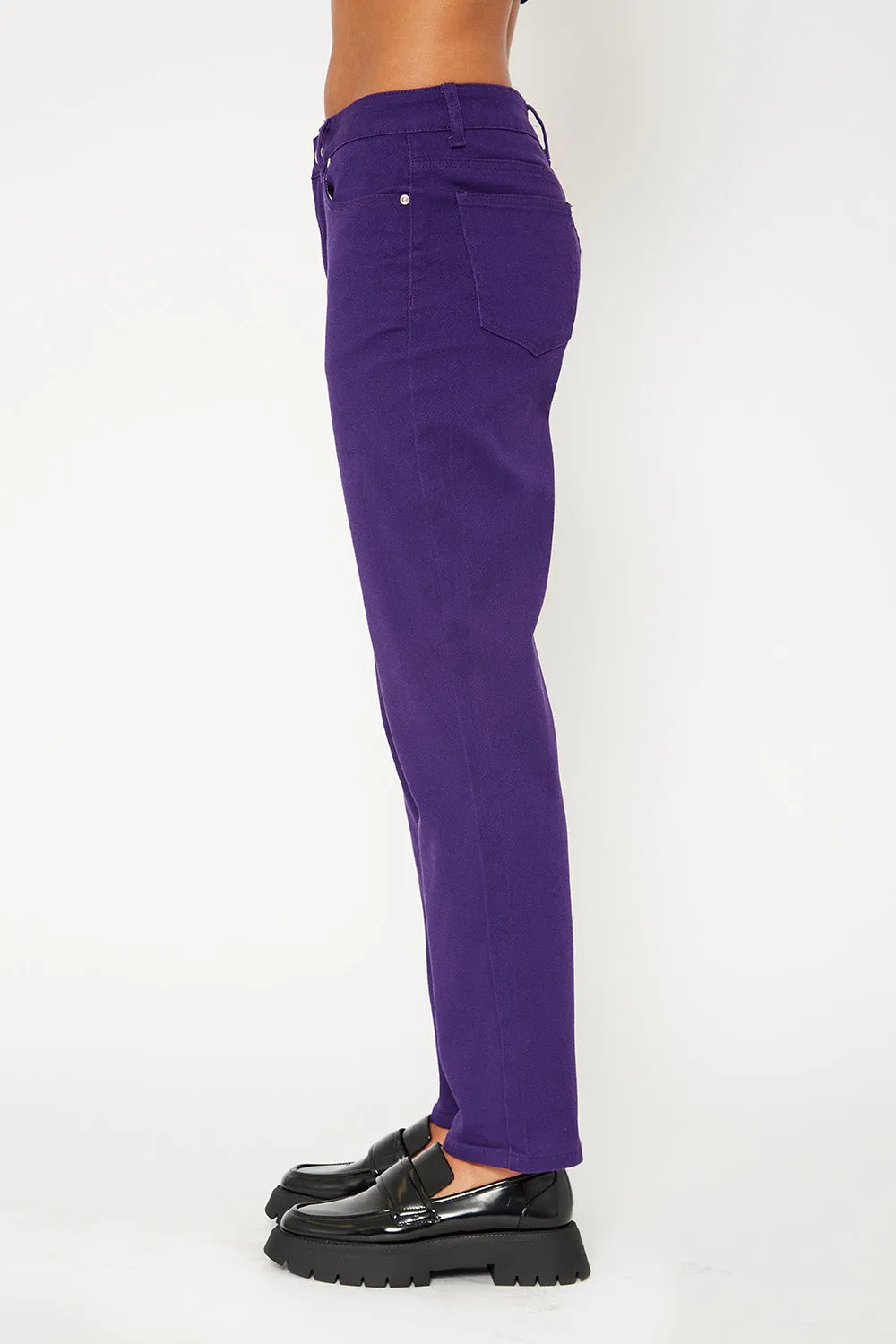Super high-rise color pants