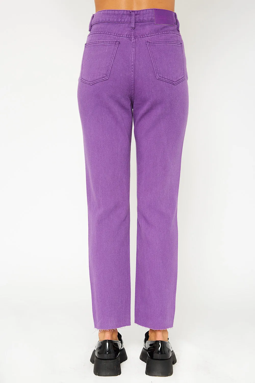 Super high-rise color pants