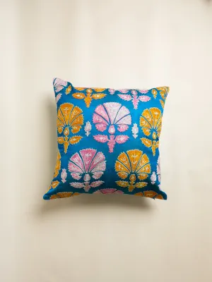 Suzani Spring Fan Square Pillow Cover