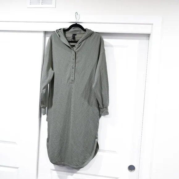 Sweaty Betty x Halle Berry Sage Waffle Knit Small Dress Open Back Loungewear