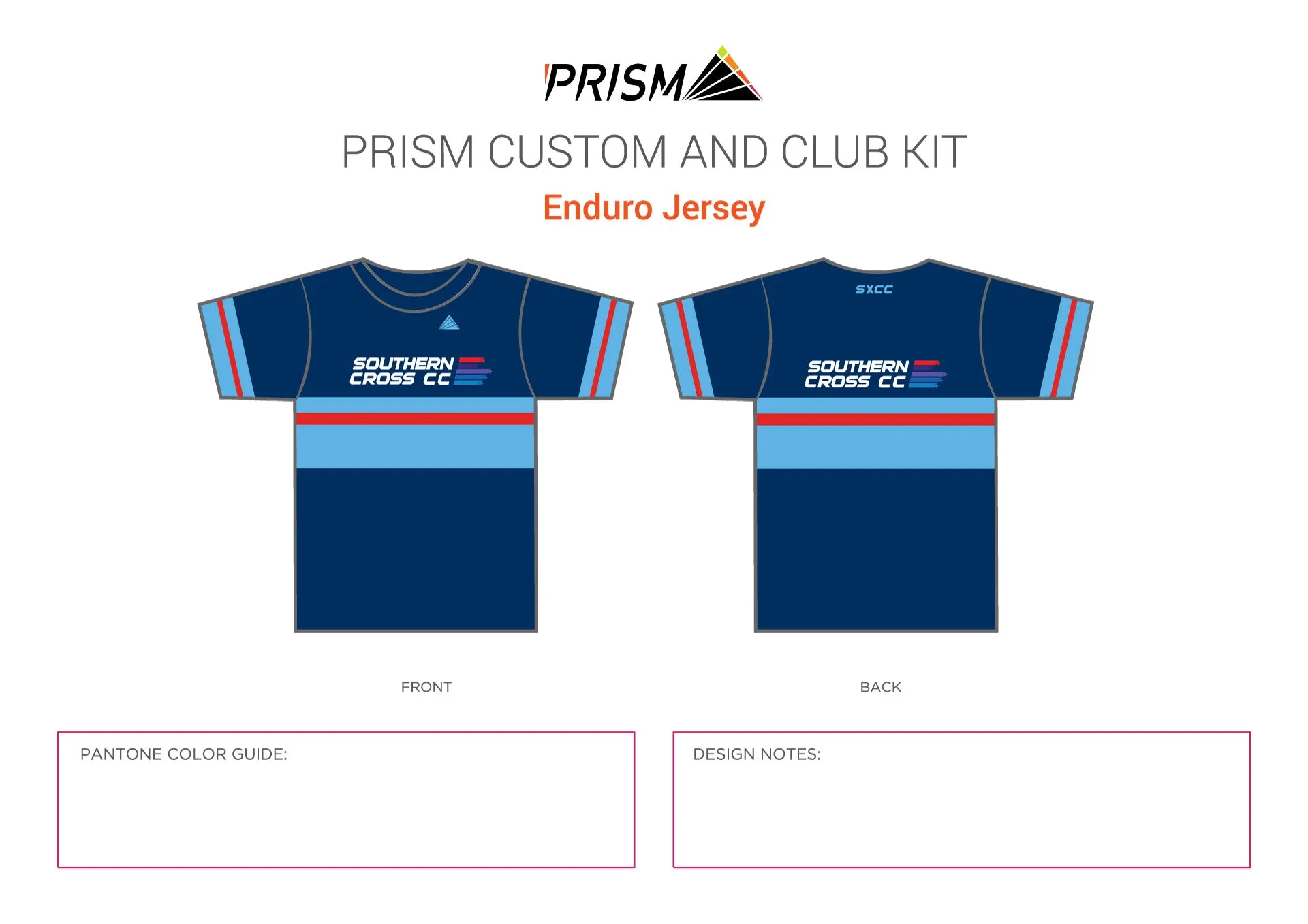 SXCC Grand Tour Navy Enduro Jersey Men's 3/4 Sleeve
