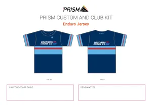 SXCC Grand Tour Navy Enduro Jersey Men's 3/4 Sleeve