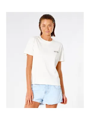 T-Shirt RIP CURL Lunar Tides Relaxed Tee - żółty
