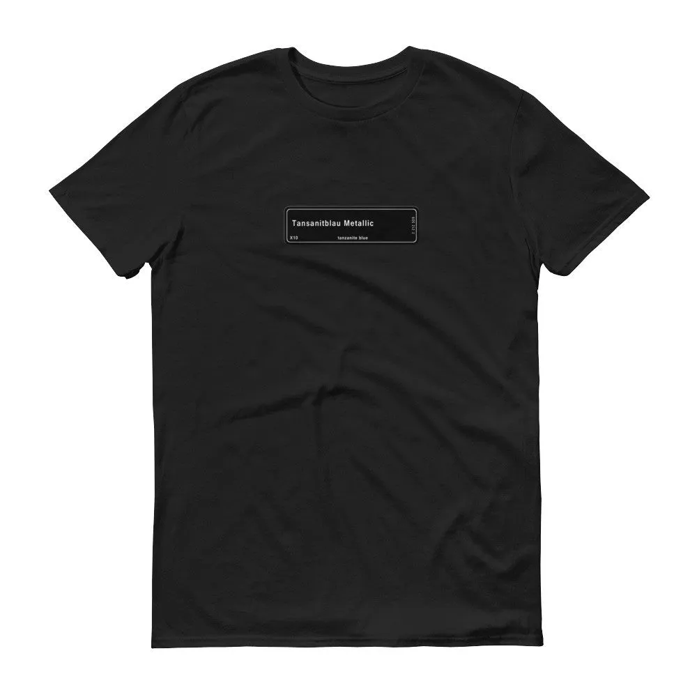 Tanzanite Blue Metallic T-Shirt, Color Code X10