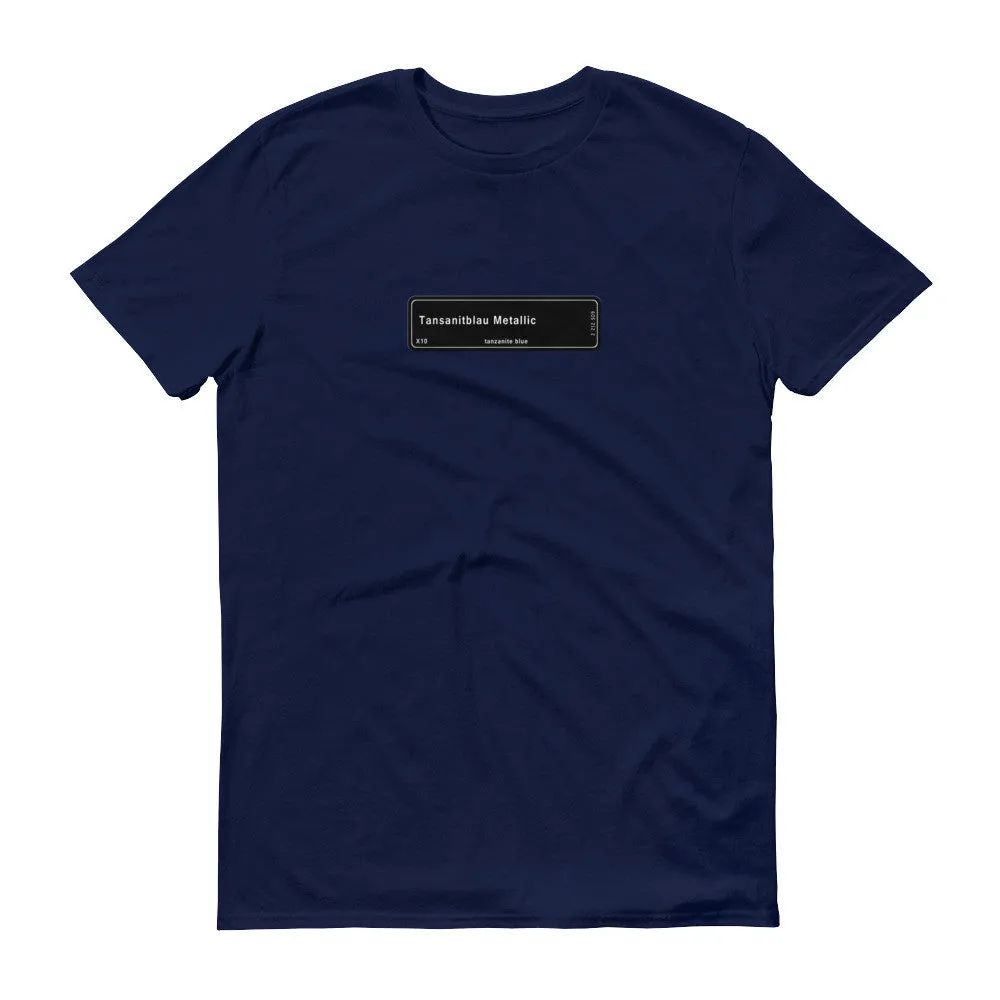 Tanzanite Blue Metallic T-Shirt, Color Code X10