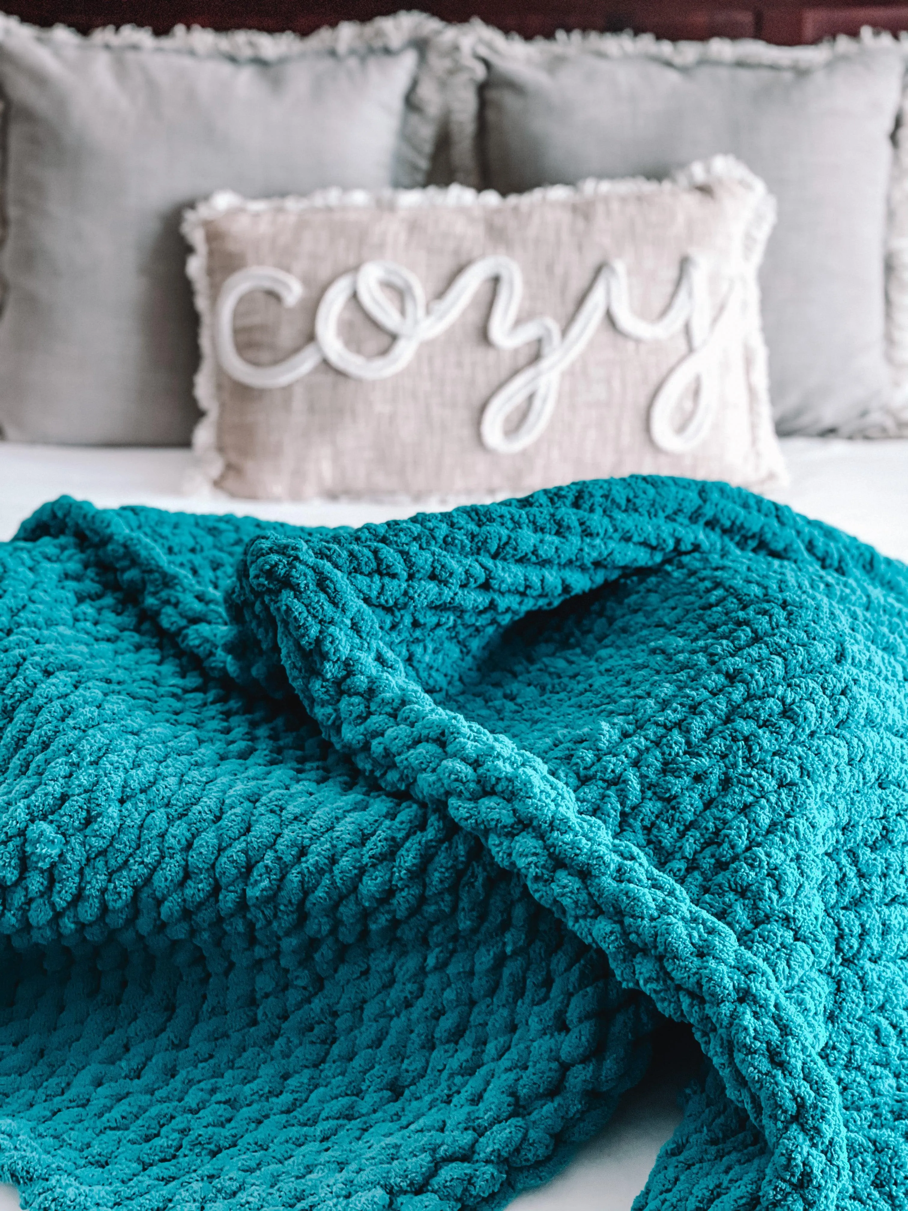Teal Cozy Throw