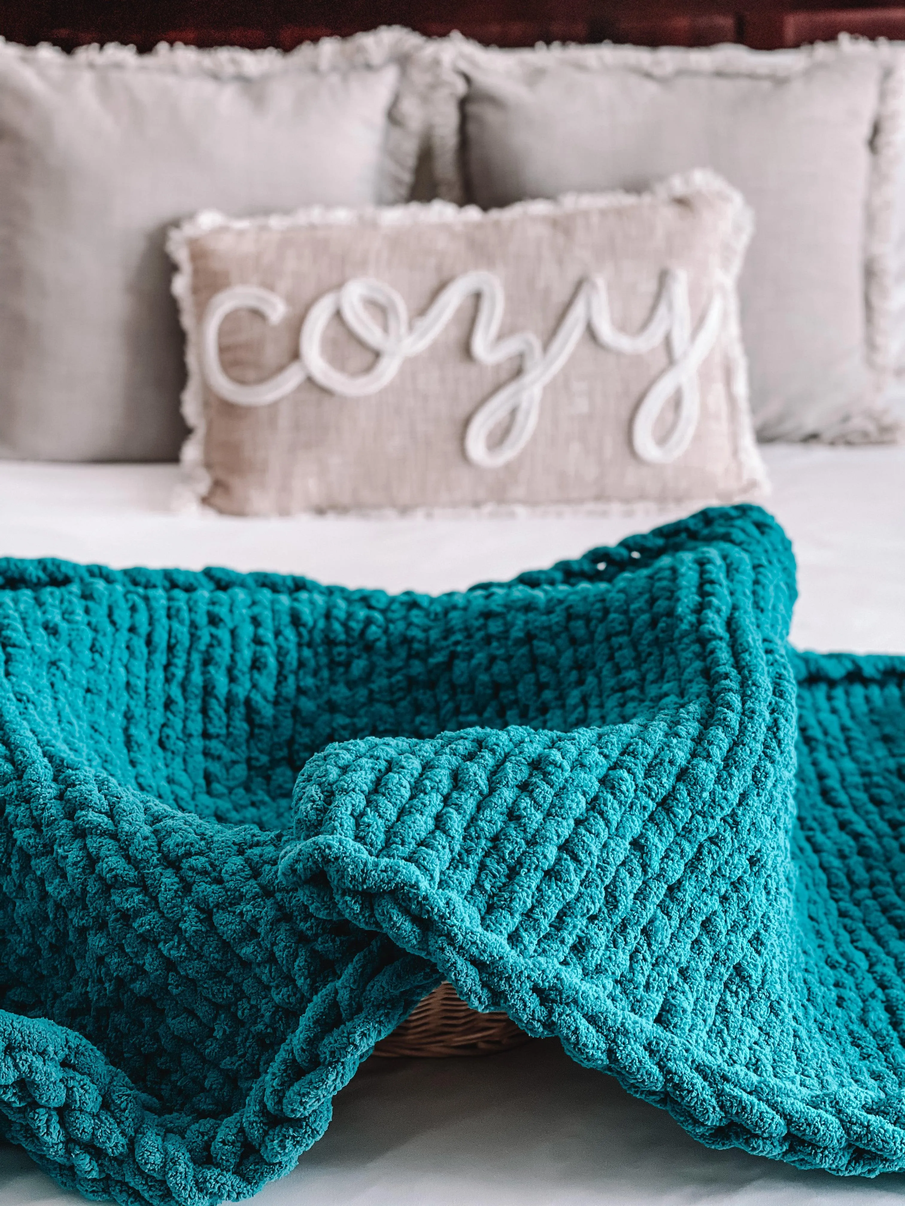 Teal Cozy Throw