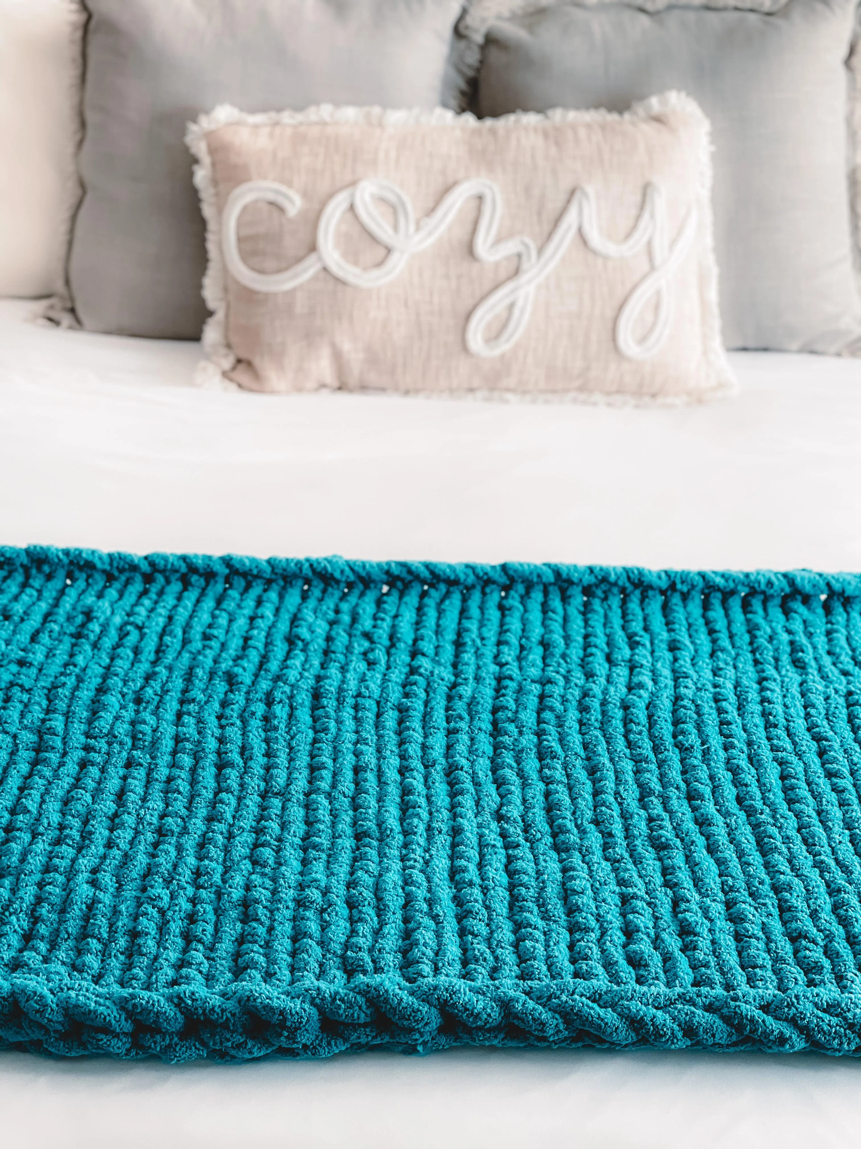 Teal Cozy Throw