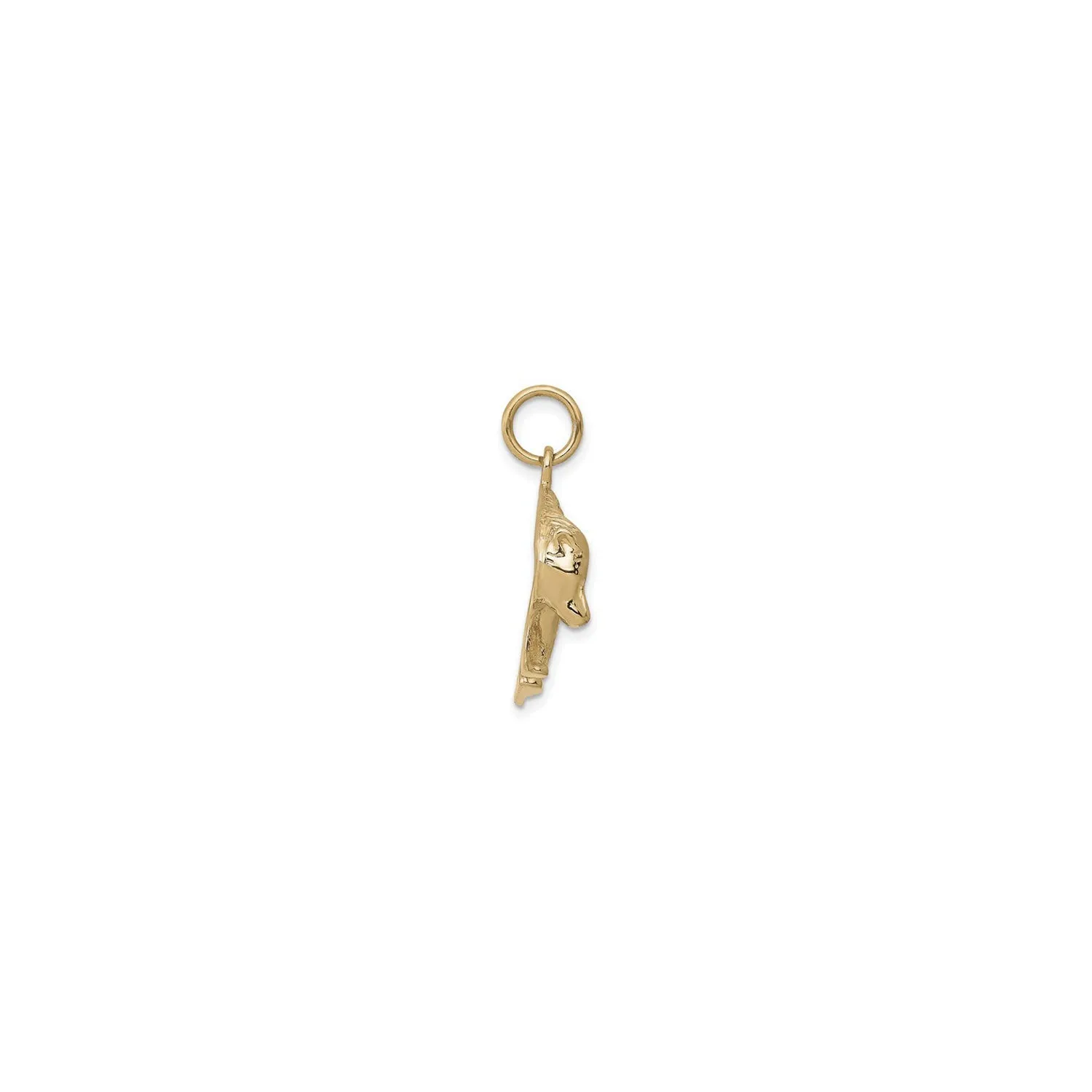 Textured Bear Pendant (14K)