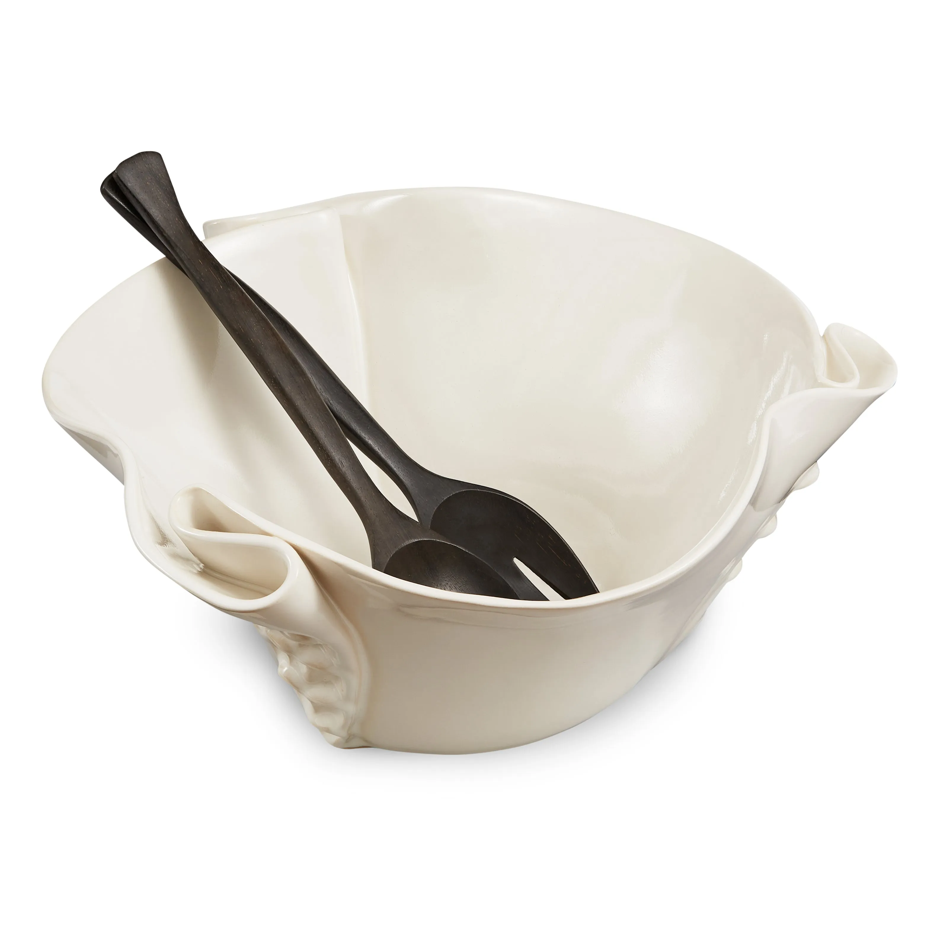 TEXTURED BOWL-SIMPLY WHITE