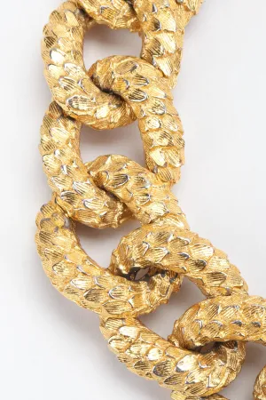 Textured Chain Collar Necklace
