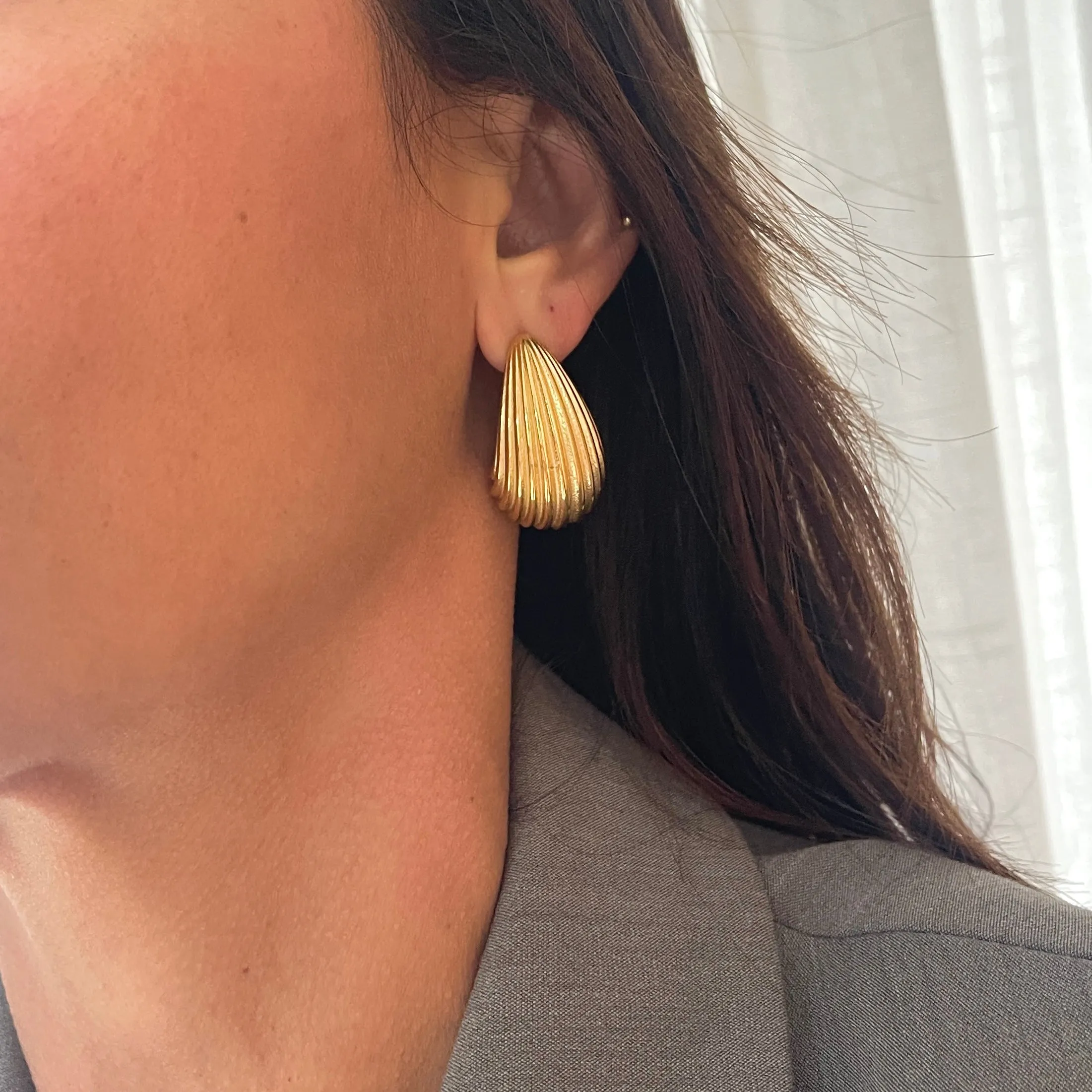 Textured Drop Earrings