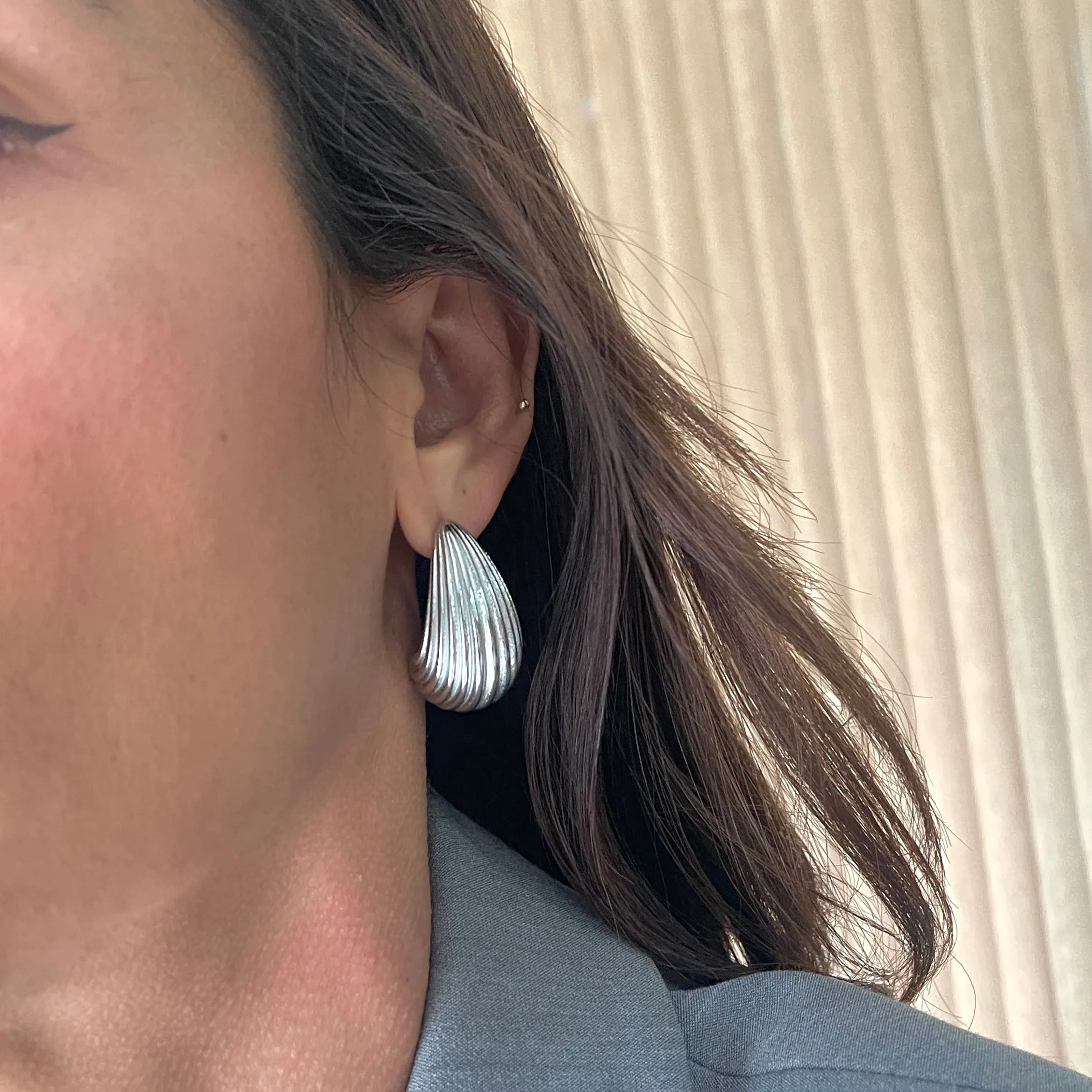 Textured Drop Earrings