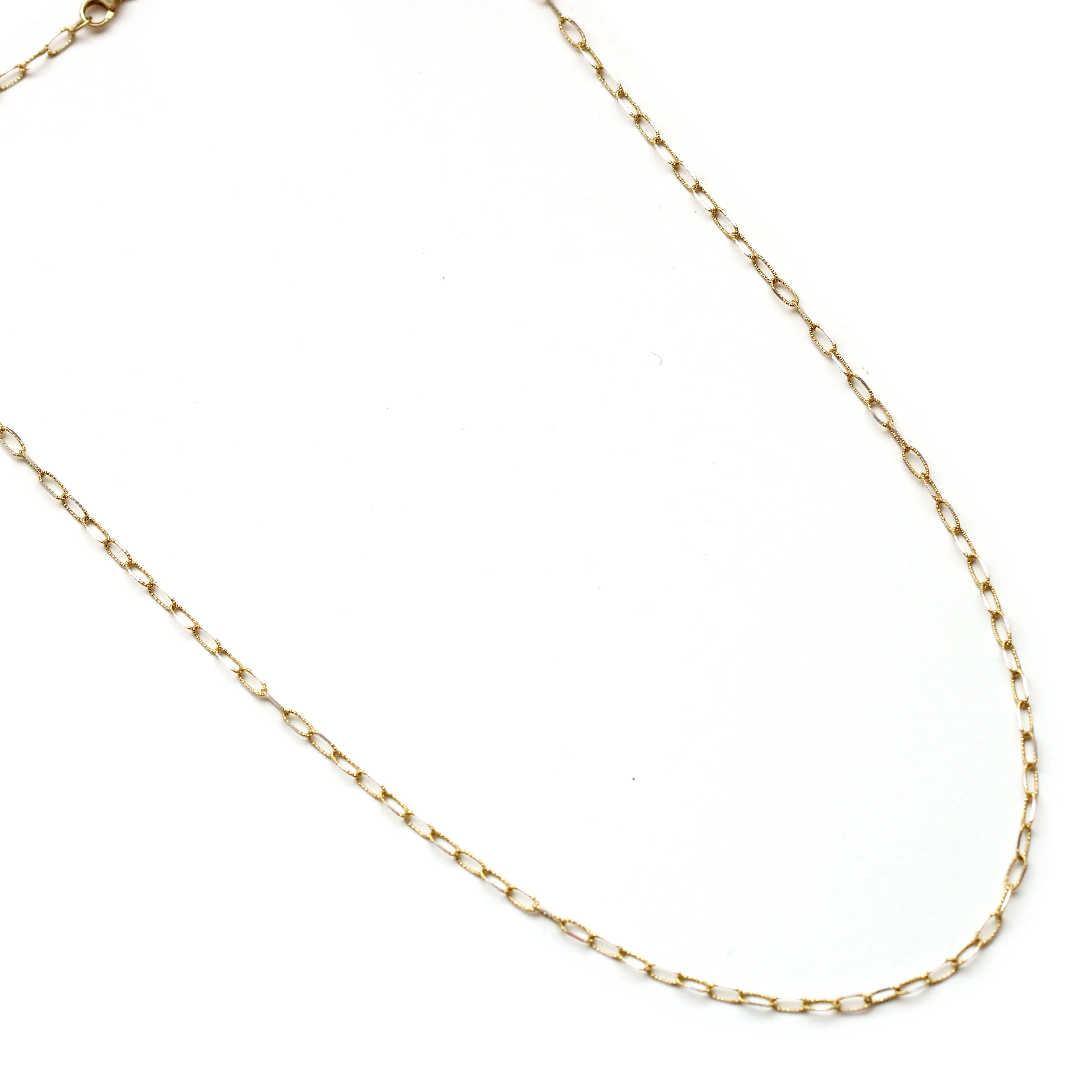 Textured Elongated Link Chain