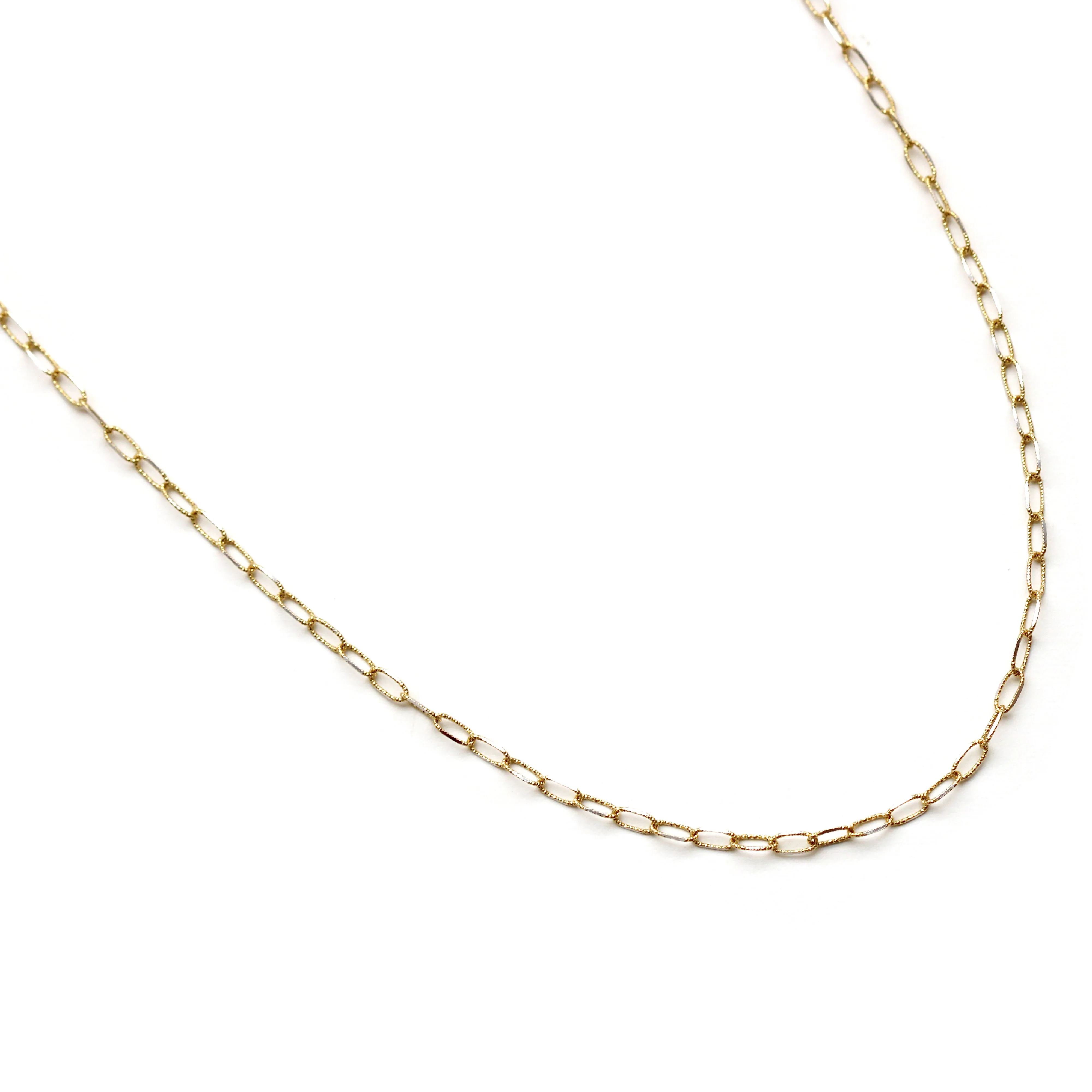 Textured Elongated Link Chain