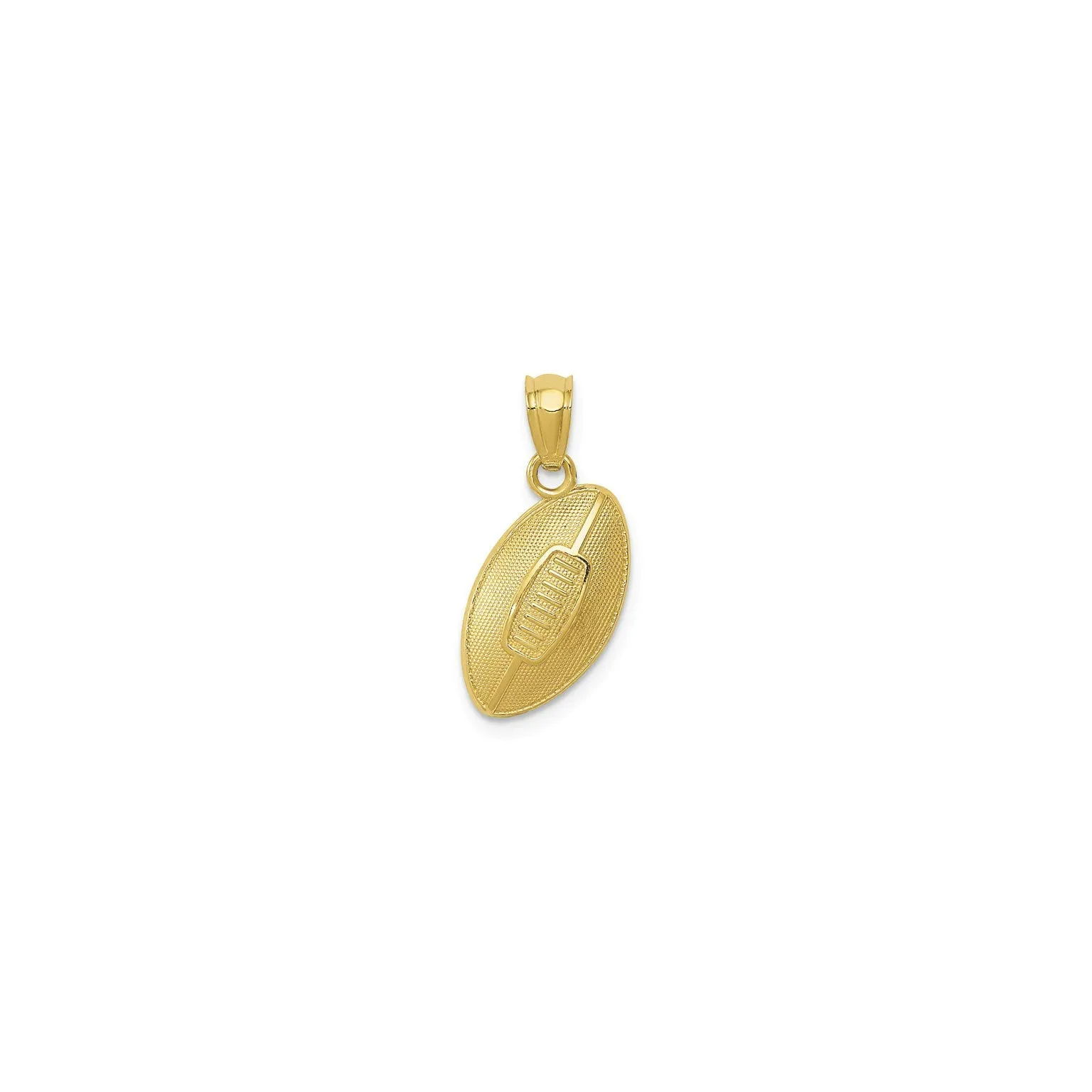 Textured Football Pendant (14K)