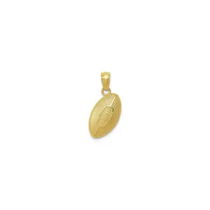 Textured Football Pendant (14K)