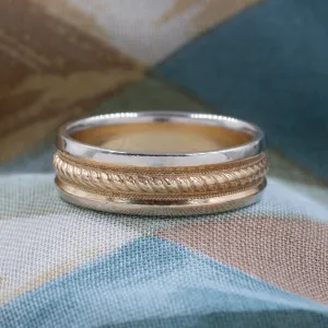 Textured Gold band